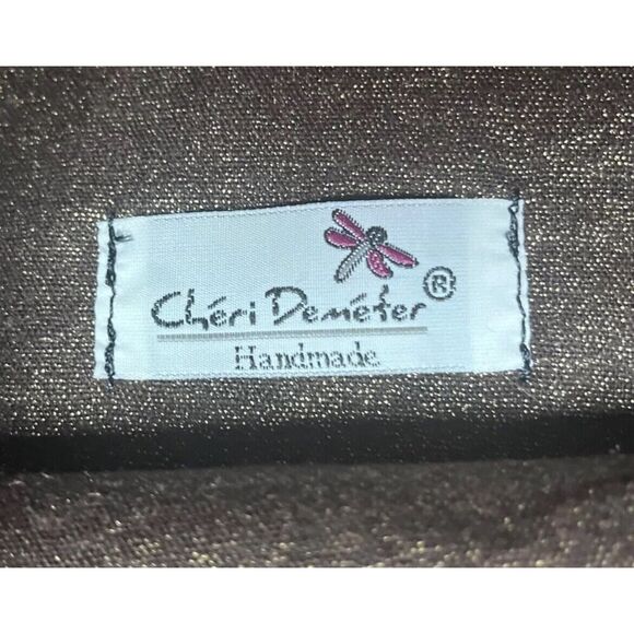 Cheri Demeter Handmade Messenger Bag Purse Folding Full Zip Adjustable - Picture 7 of 7